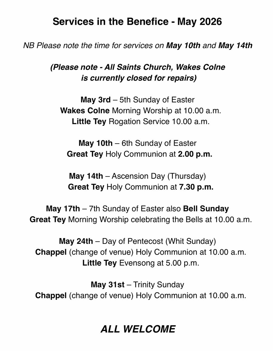 Services for May